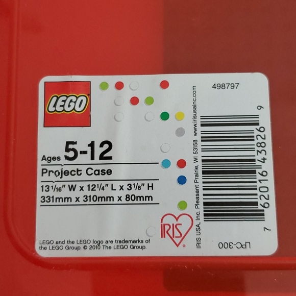 Lego IRIS Project Case with Base Plate Red - Picture 14 of 16